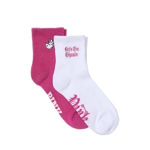 Victoria’s Secret PINK 2-Pack Quarter Socks